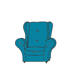 Ein Sessel mit Aufstehhilfe